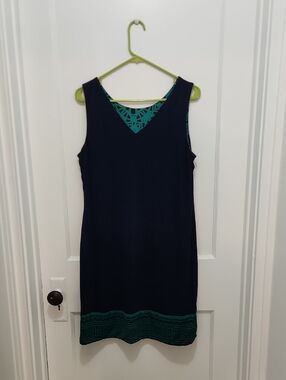 Stitch Fix Magnolia Grace reversible navy and green dress Size Large